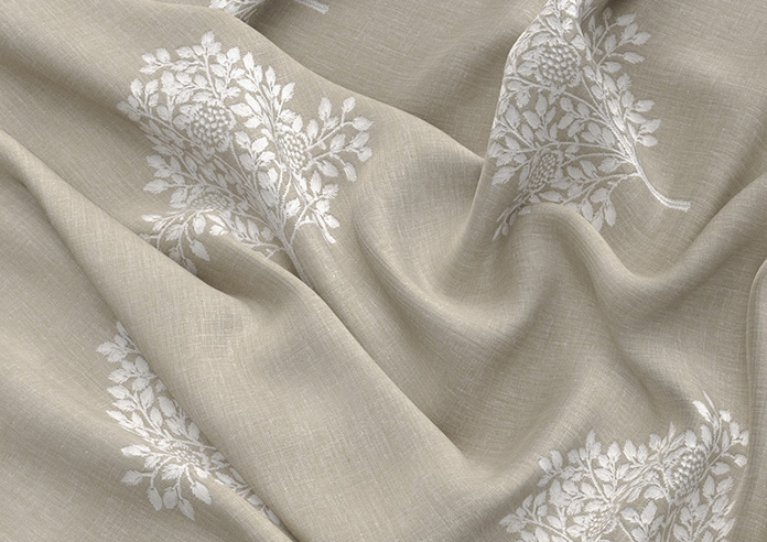 William Morris At Home Marigold Tree Embroidery, Linen - Made to Measure Curtains - Image 4